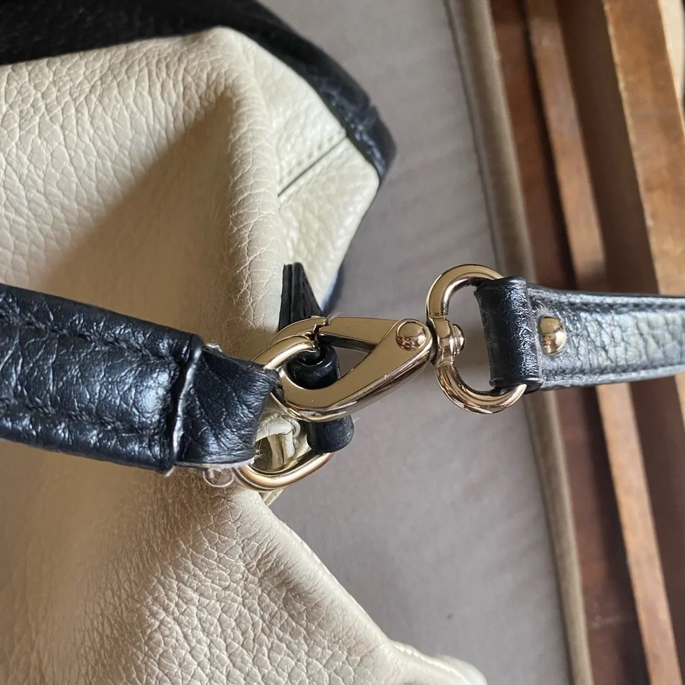 Kate Spade New York| Buttermilk & Black Carmen Southport Avenue Leather
